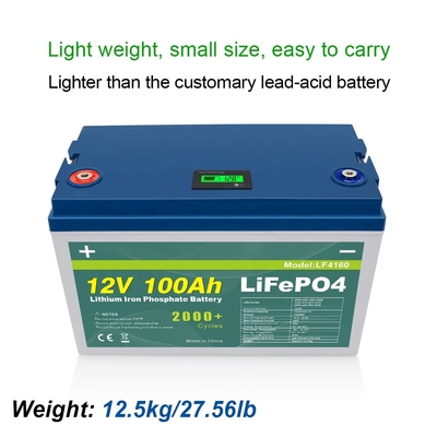 200Ah 300Ah 100Ah 12V 32700 パワーウォール バッテリーパック LCD 電源ディスプレイ スマート BMS