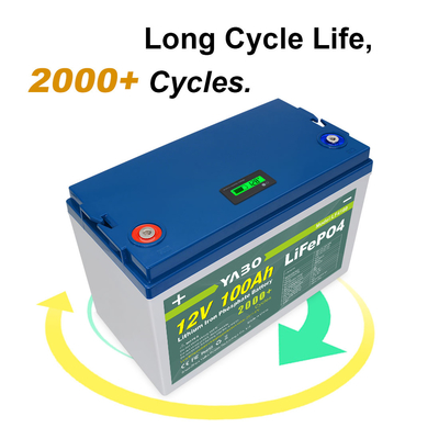 100 Ah パワーウォール 12 ボルト ディープ サイクル バッテリー リチウム 2000 サイクル ジェル交換