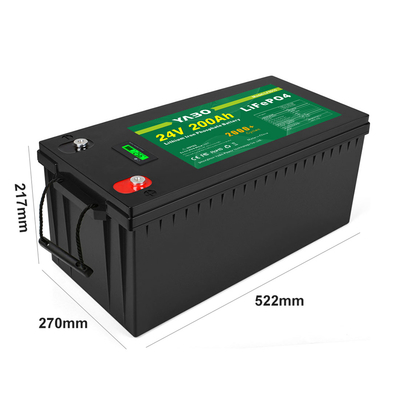 リチウム イオン24v 200ah RV Lifepo4電池の再充電可能で長い生命