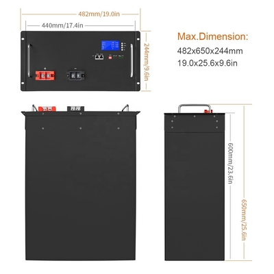 ゴルフ カート 48V パワーウォール バッテリー 200Ah スマート BMS ディープ サイクル ストレージ リチウム イオン