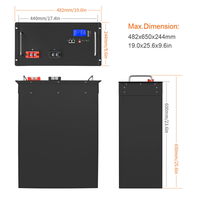 Diy 48v パワーウォール バッテリー 200ah 51.2V 120Ah リチウム太陽エネルギー貯蔵