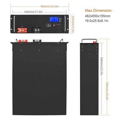 再充電可能な 48V パワーウォール 電池 Rv 100Ah DC DC コンバーター 12V から 48V