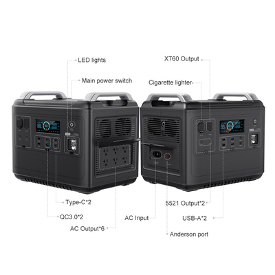 新エネルギー発電機MPPT入力双方向2000Wクイックパワーウォールポータブル発電所2000w