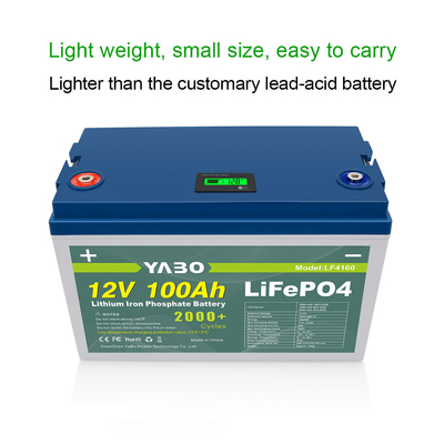FCC 100ah 12のボルトLifepo4電池M8ターミナルIP55プラスチック・ケース