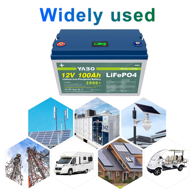 FCC 100ah 12のボルトLifepo4電池M8ターミナルIP55プラスチック・ケース