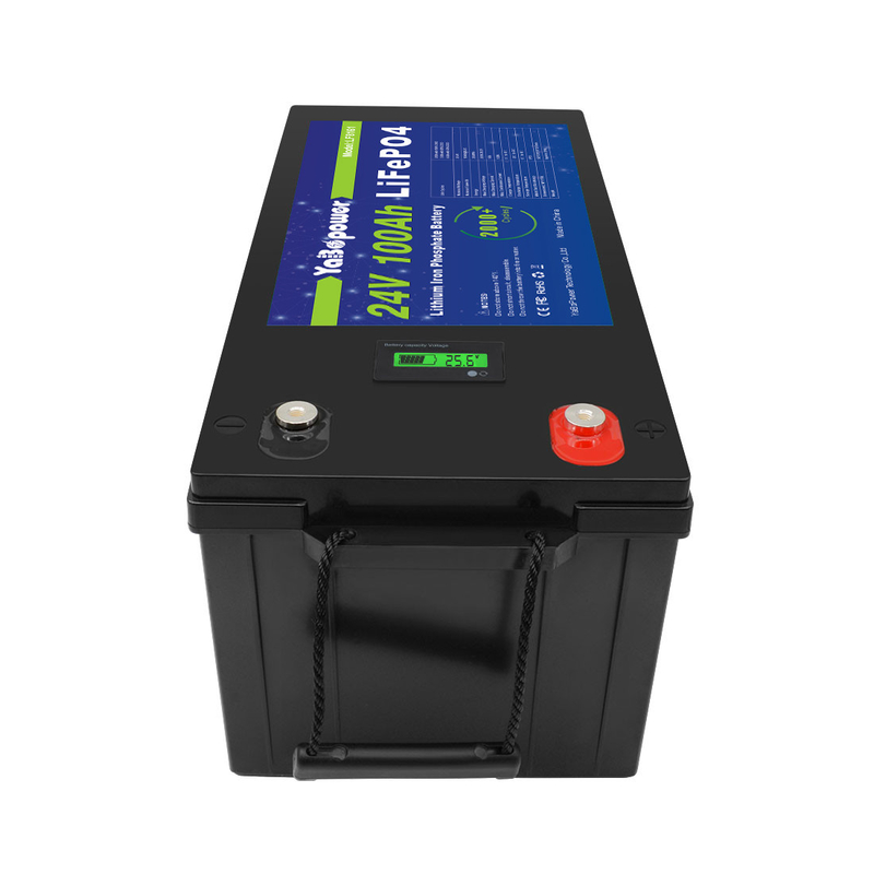 太陽系のための深い周期RV Lifepo4電池120ah 100ah 40ah 24vのリチウム