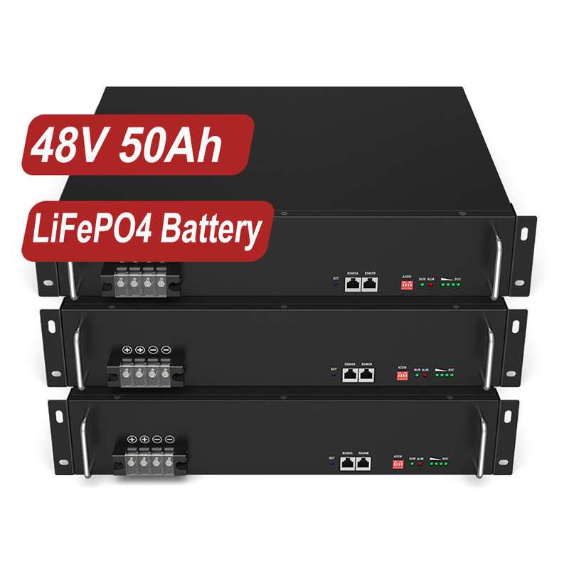 太陽エネルギー貯蔵システムのための高エネルギーのリチウム イオン電池48V 50Ah 100Ah LiFePO4