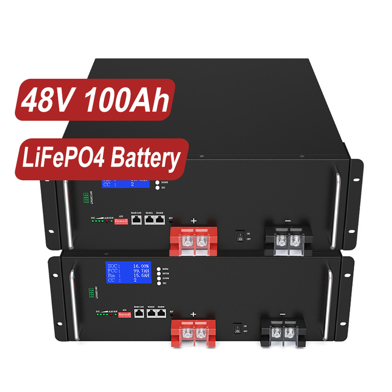 RV ボートマリンソーラー 48V 100Ah LiFePO4 スマート BMS LiFePO4 バッテリー LCD 電圧表示 48V バッテリー 10KW LiFePO4